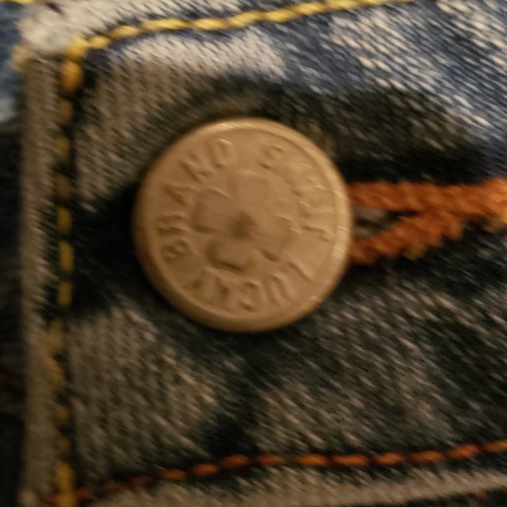 Lucky Brand Low Rise Light Wash Bootcut Jeans Whiskered Sz 26 - Picture 2 of 16